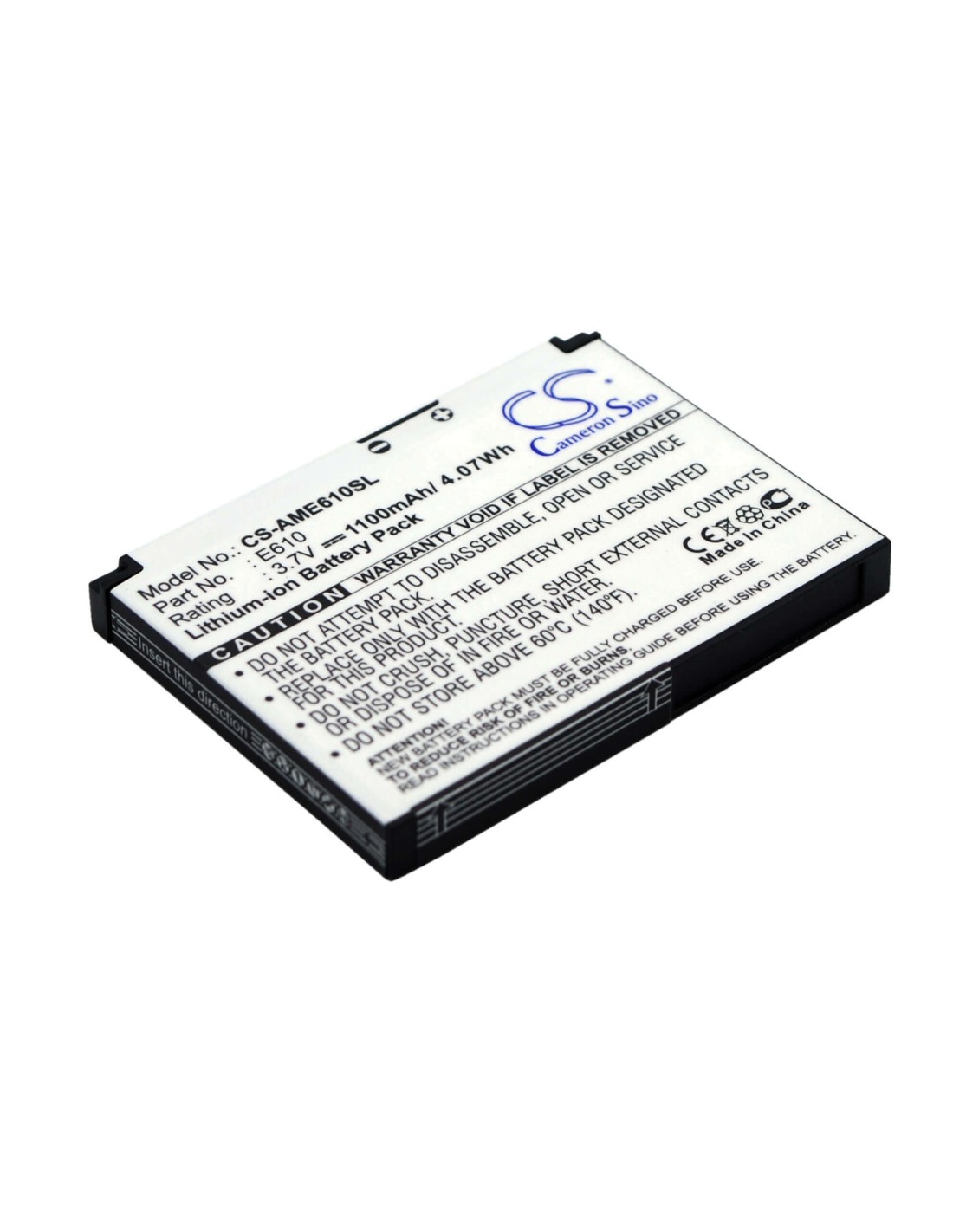Battery for Amoi E610 3.7V, 1100mAh - 4.07Wh