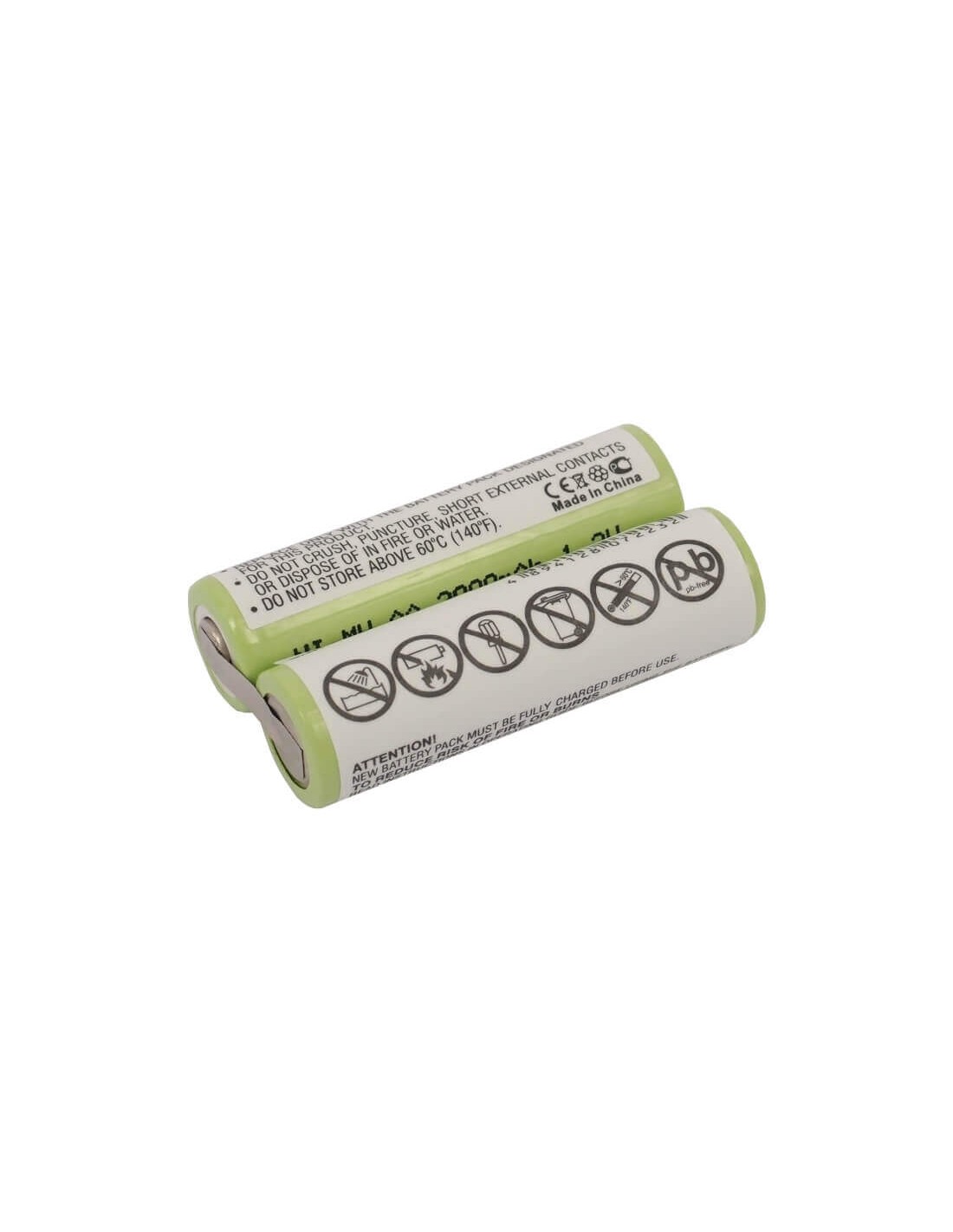 Battery for 3m Centrimed, Sarnes 9602 Surgical Clipper 2.4V, 2000mAh - 4.80Wh