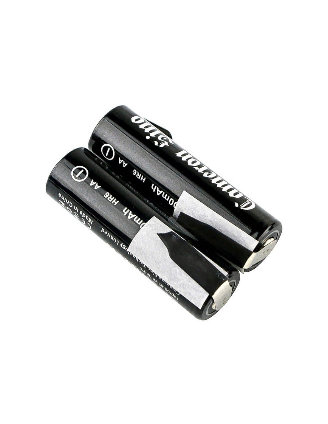 Two Batteris for Aa Aa, Am3, E91 with solder tabs - reversed at one end 1.2V, 2000mAh - 2.40Wh