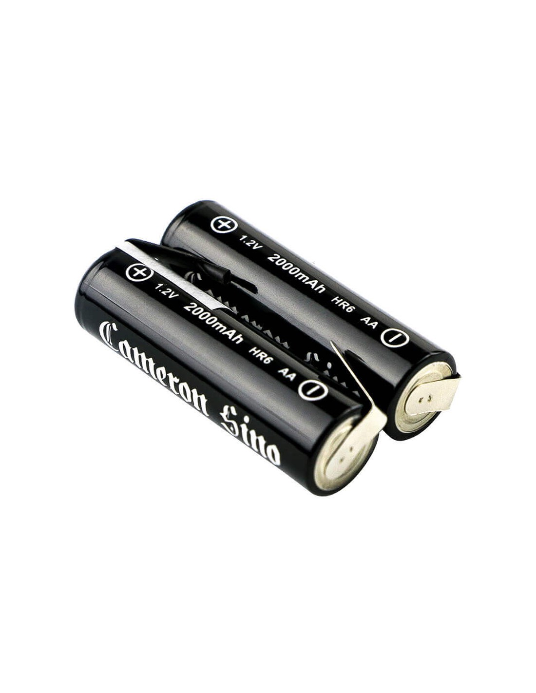 Two Battery ies for Aa Aa, Am3, E91 - standard solder tabs direction 1.2V, 2000mAh - 2.40Wh