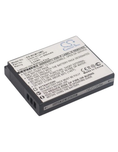 Battery for Panasonic Lumix Dmc-ft5, Lumix Dmc-ft5a, 3.7V, 950mAh - 3.52Wh