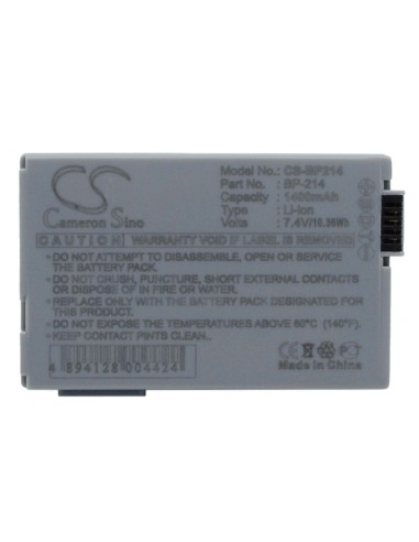 Battery for Canon Dc50 7.4V, 1400mAh - 10.36Wh