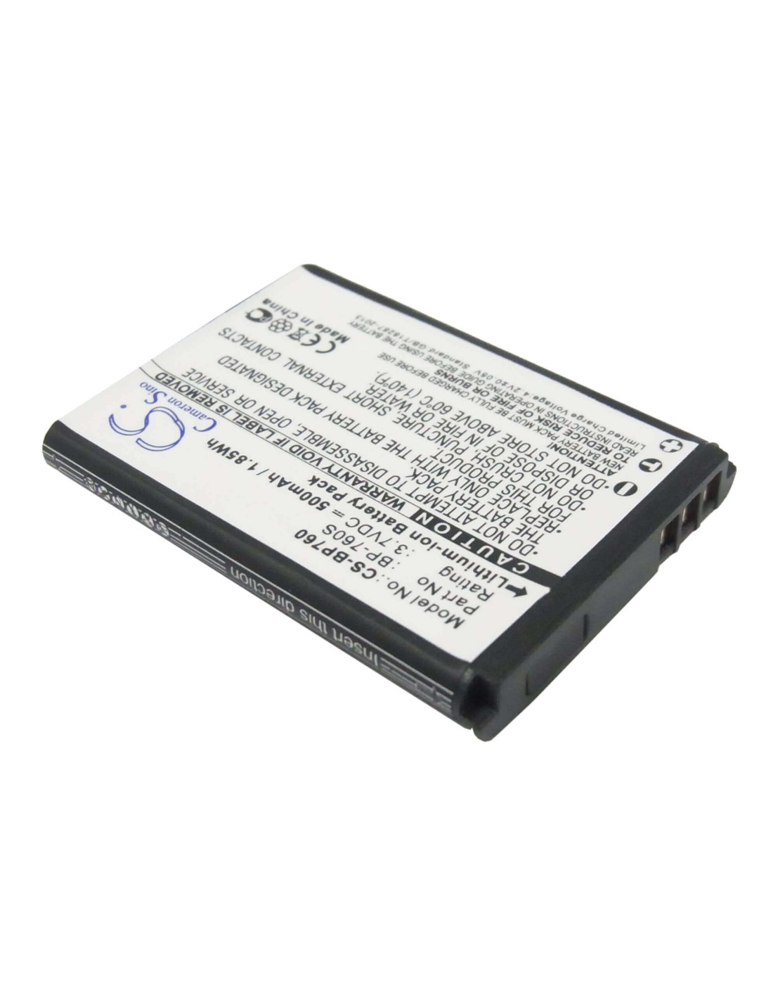 Battery for Kyocera I4r, I4rb, I4rbk 3.7V, 500mAh - 1.85Wh