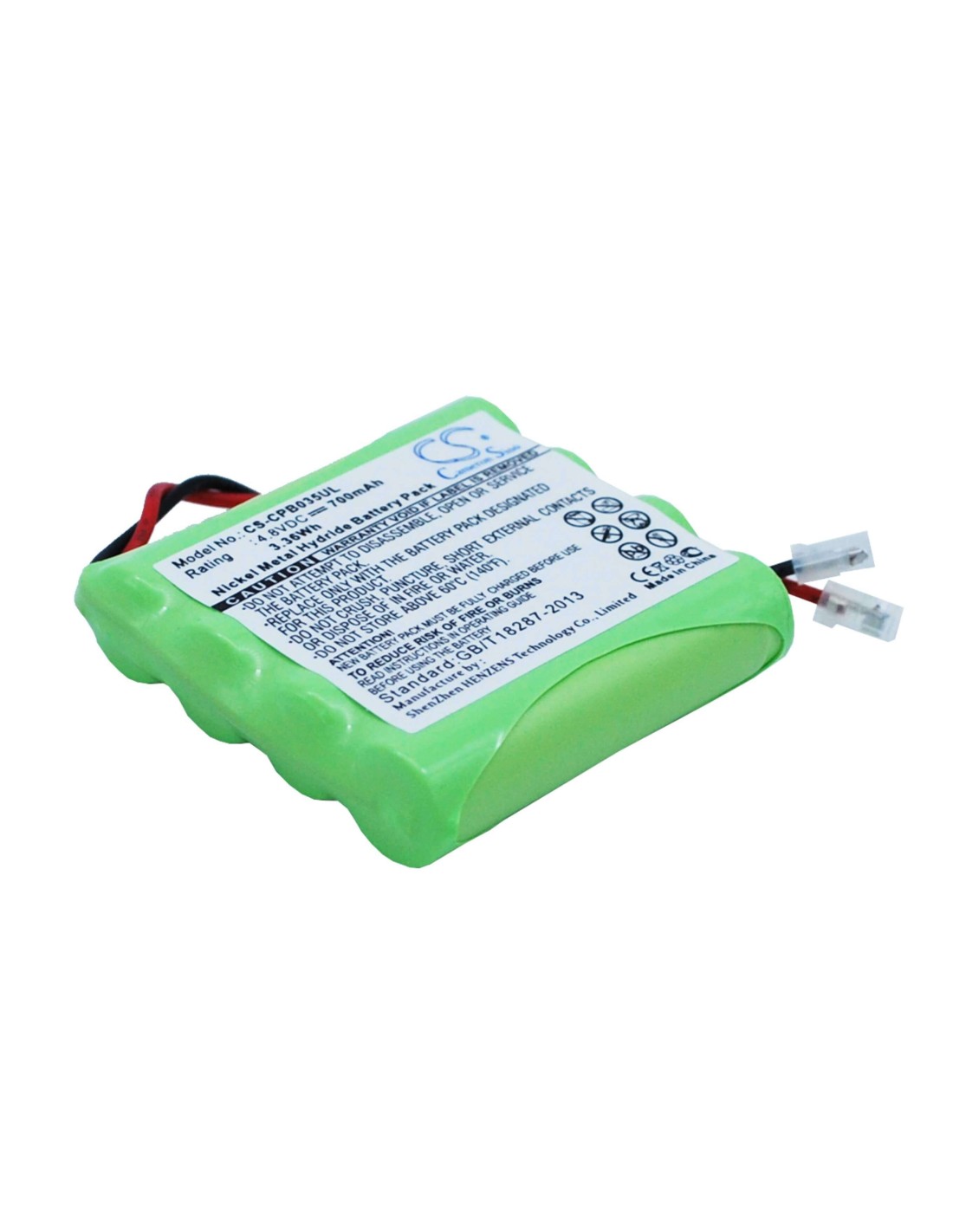 Battery for Universel Aaa X 4 4.8V, 700mAh - 3.36Wh