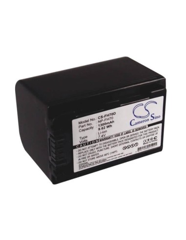 Battery for Sony Cr-hc51e, Dcr-30, Dcr-dvd103, Dcr-dvd105, 7.4V, 1300mAh - 9.62Wh