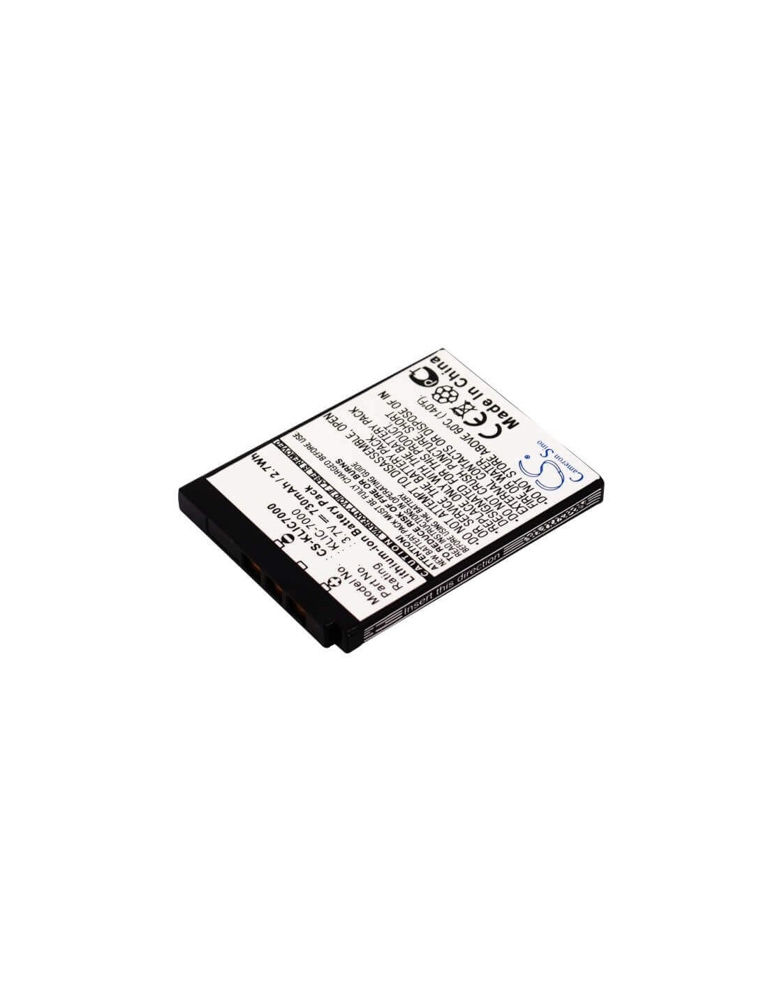 Battery for Ordro Dc-t200, Oucca, Dc-a1200, Dc-t300, 3.7V, 730mAh - 2.70Wh