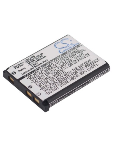 Battery for Pentax Optio L40, Optio Ls1100, 3.7V, 660mAh - 2.44Wh