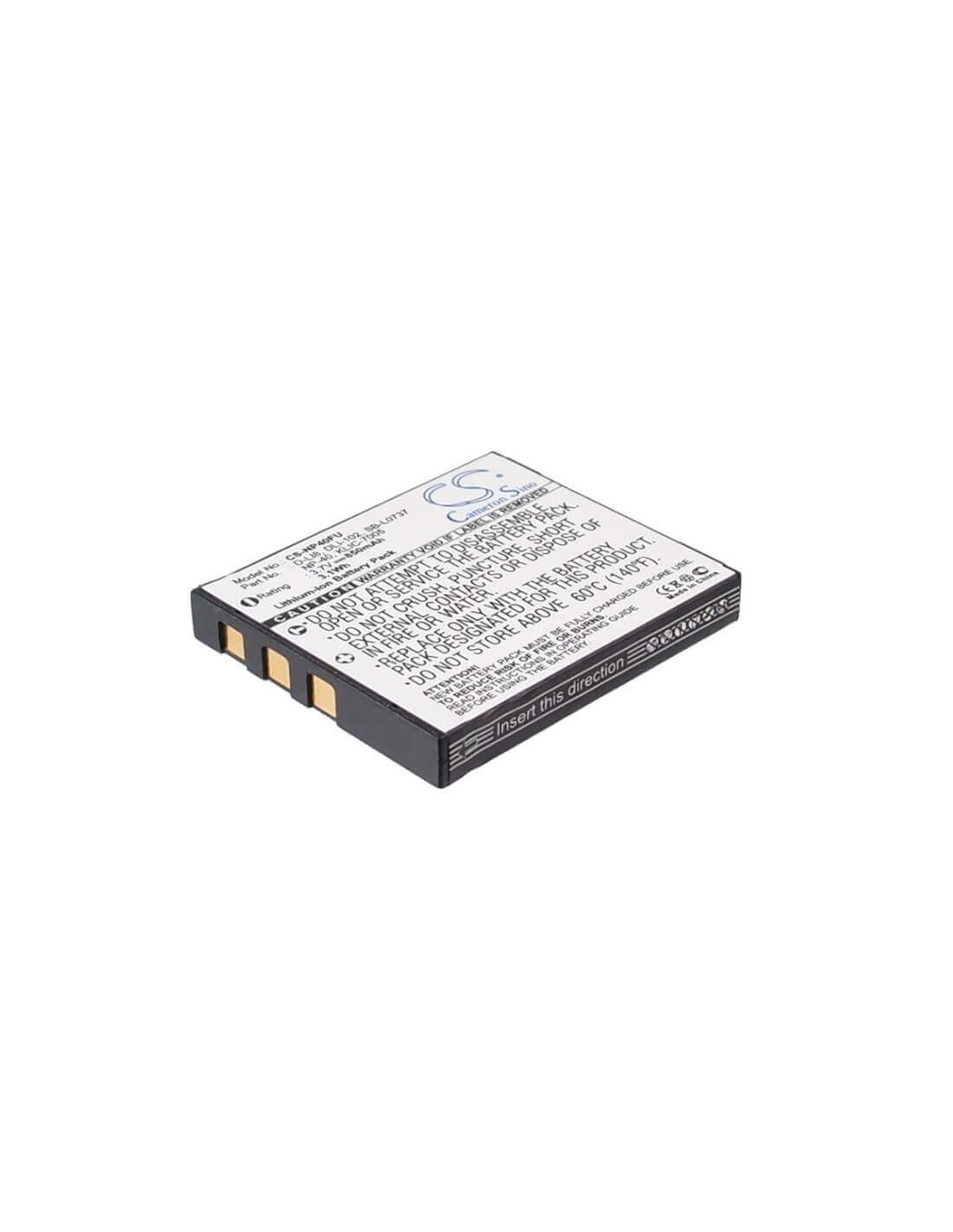 Battery for Samsung Digimax 1, Digimax I5, 3.7V, 850mAh - 3.15Wh