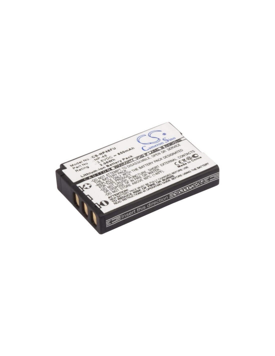 Battery for Fujifilm Xq1 3.6V, 850mAh - 3.06Wh
