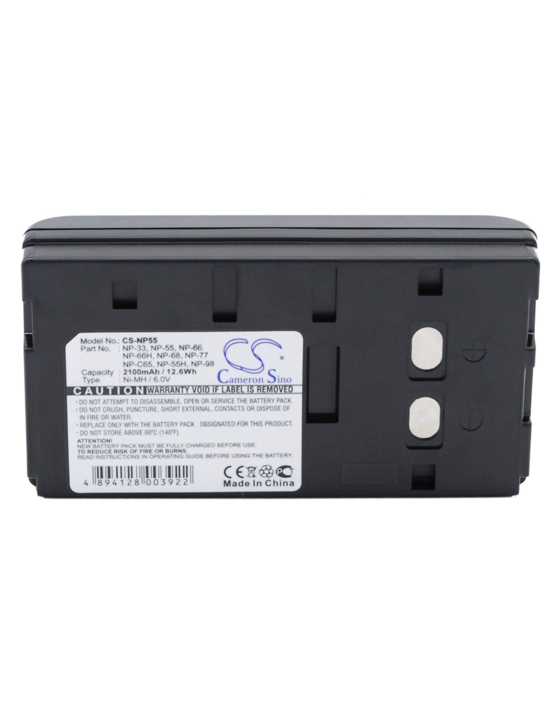 Battery for Telefunken A1200, A1601, Bt70, C1200, 6V, 2100mAh - 12.60Wh