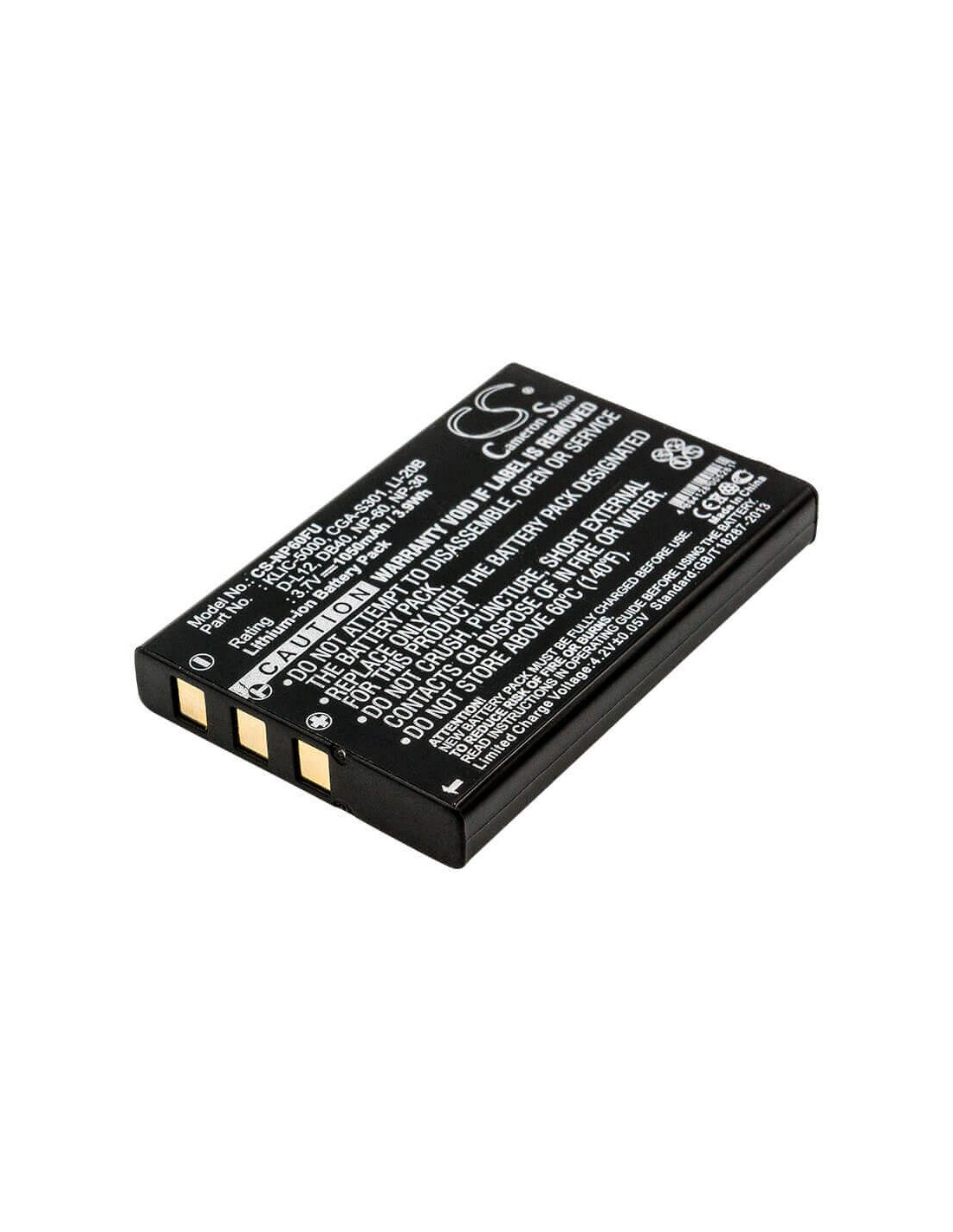 Battery for Casio Qv-r3, Qv-r4 3.7V, 1050mAh - 3.89Wh