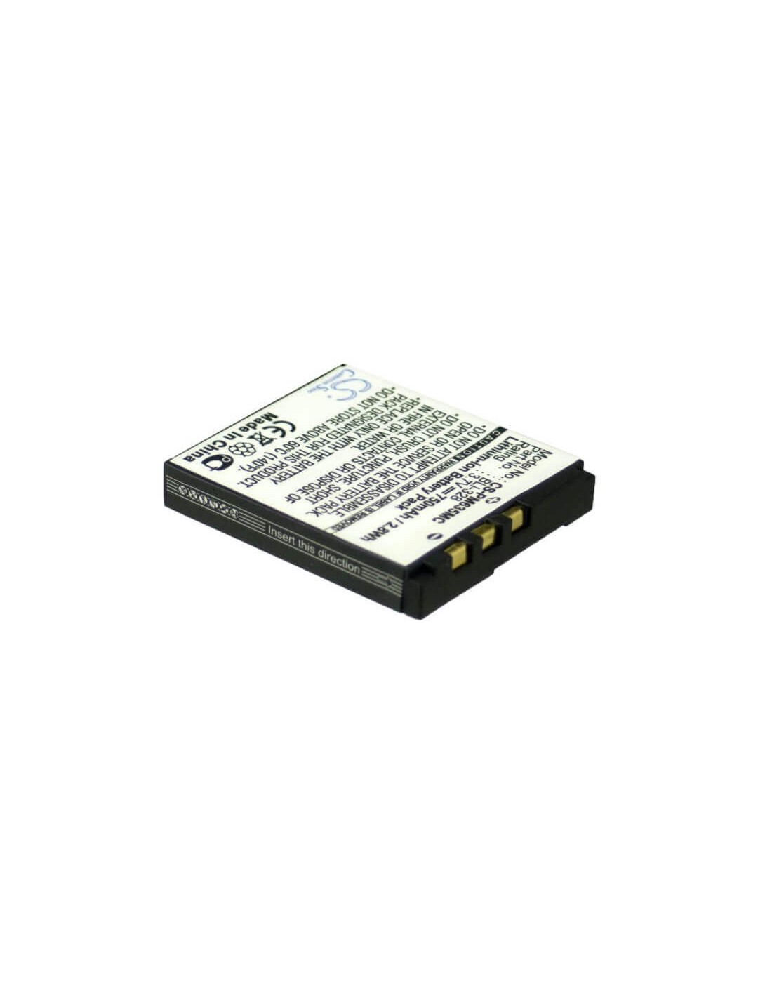 Battery for Ge A830 3.7V, 750mAh - 2.78Wh