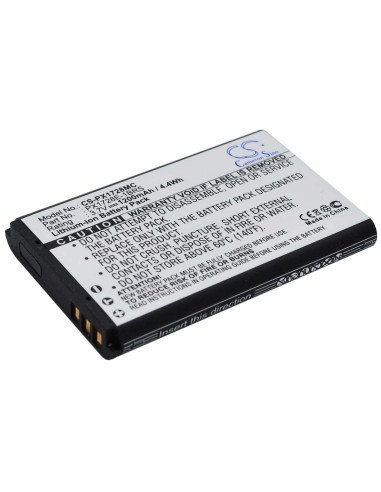 Battery for Toshiba Camileo Air 10, Camileo 3.7V, 1200mAh - 4.44Wh