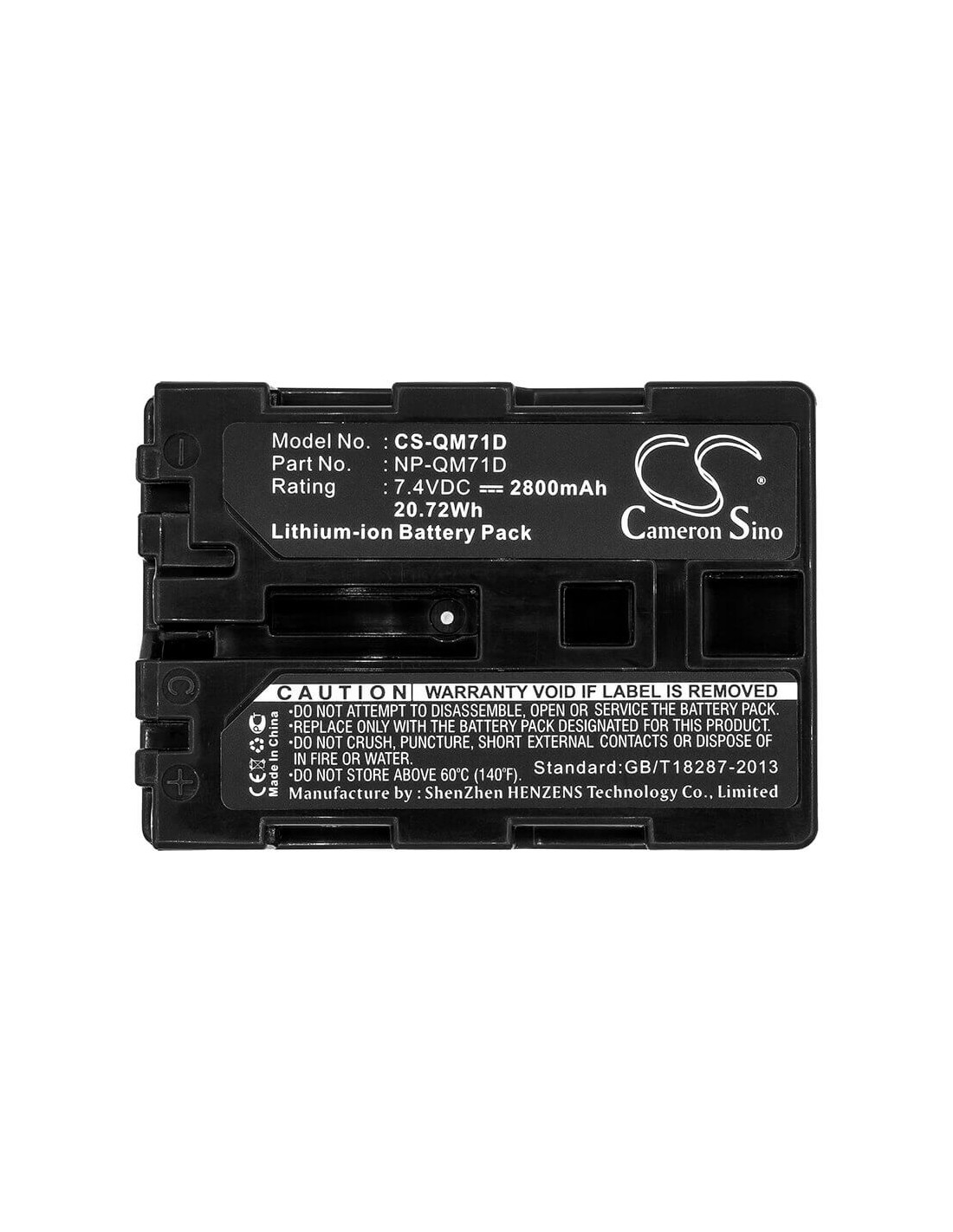 Battery for Sony Ccd-trv108, Ccd-trv108e, Ccd-trv116, Ccd-trv118, 7.4V, 2800mAh - 20.72Wh
