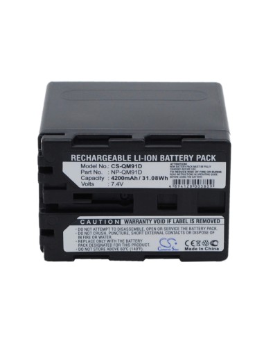 Battery for Sony Ccd-trv108, Ccd-trv108e, Ccd-trv116, Ccd-trv118, 7.4V, 4200mAh - 31.08Wh