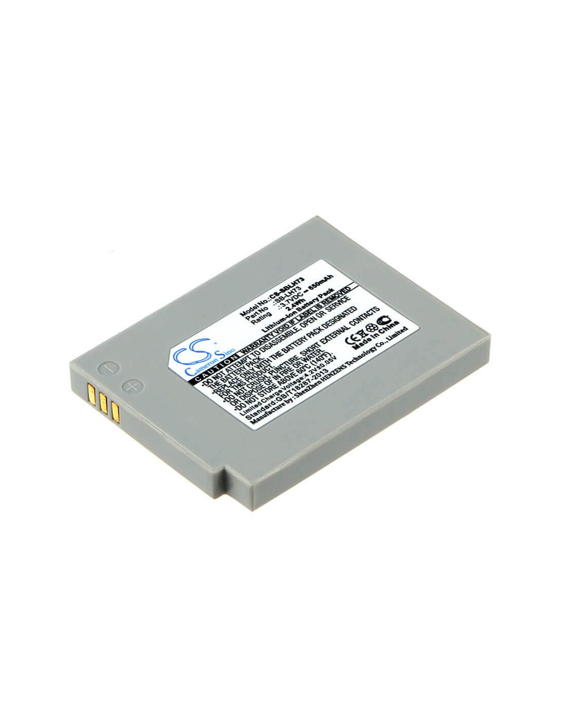 Battery for Samsung Sdc-ms61s 3.7V, 650mAh - 2.41Wh