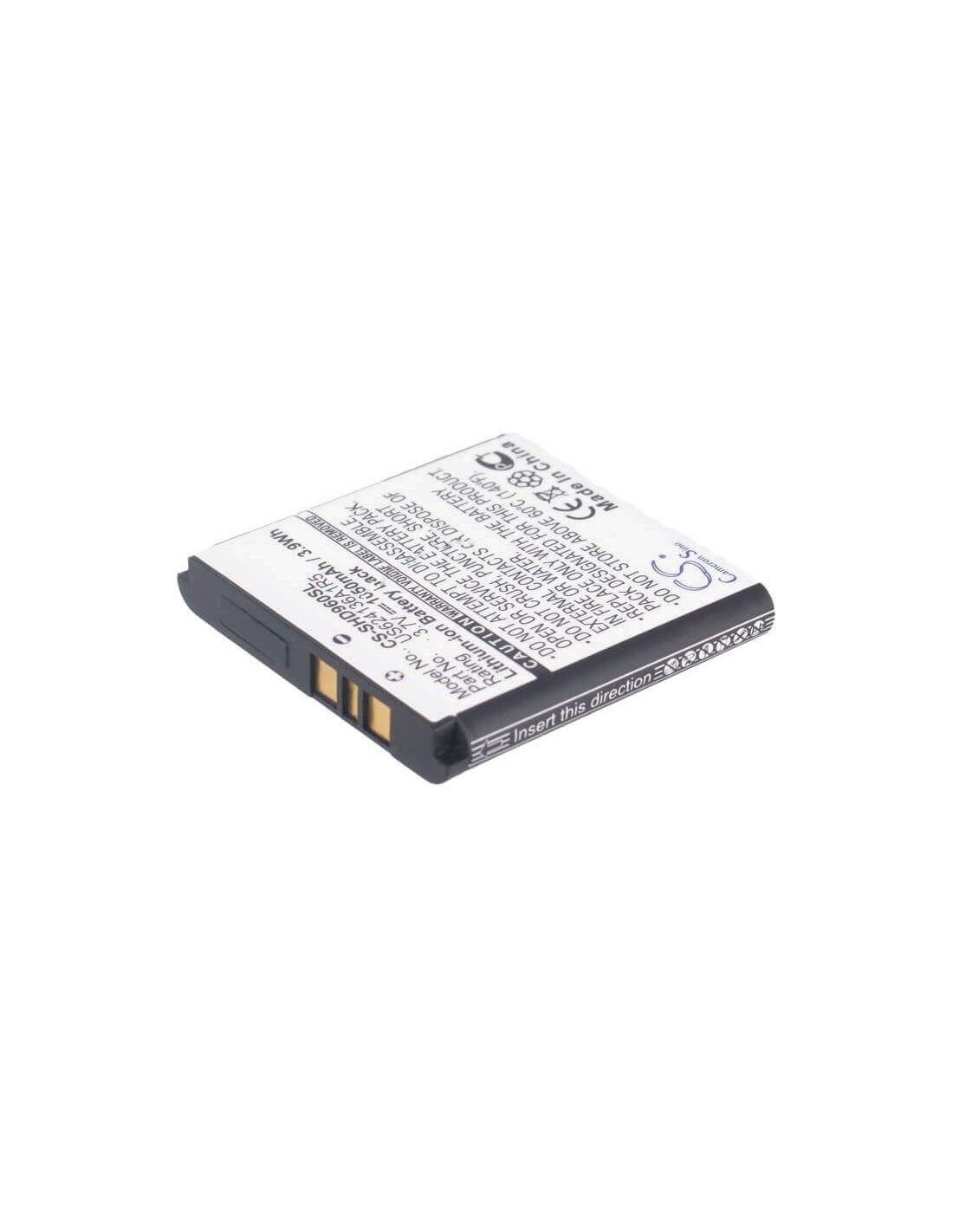 Battery for Action Hdmax Extreme 3.7V, 1050mAh - 3.89Wh