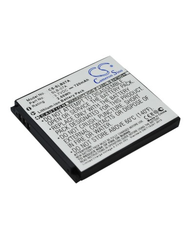 Battery for Samsung St50, St500, St550, St600, 3.7V, 720mAh - 2.66Wh