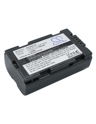 Battery for Panasonic Ag-dvc15, Ag-dvx100be, Aj-pcs060g(portable Hard 7.4V, 750mAh - 5.55Wh
