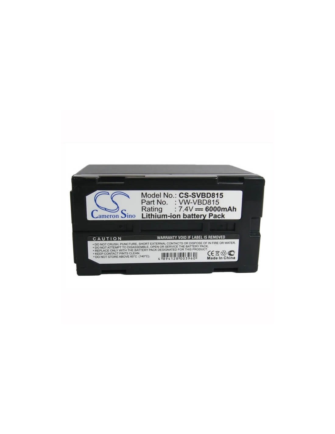Battery for Panasonic Nv-dx100 7.4V, 6000mAh - 44.40Wh