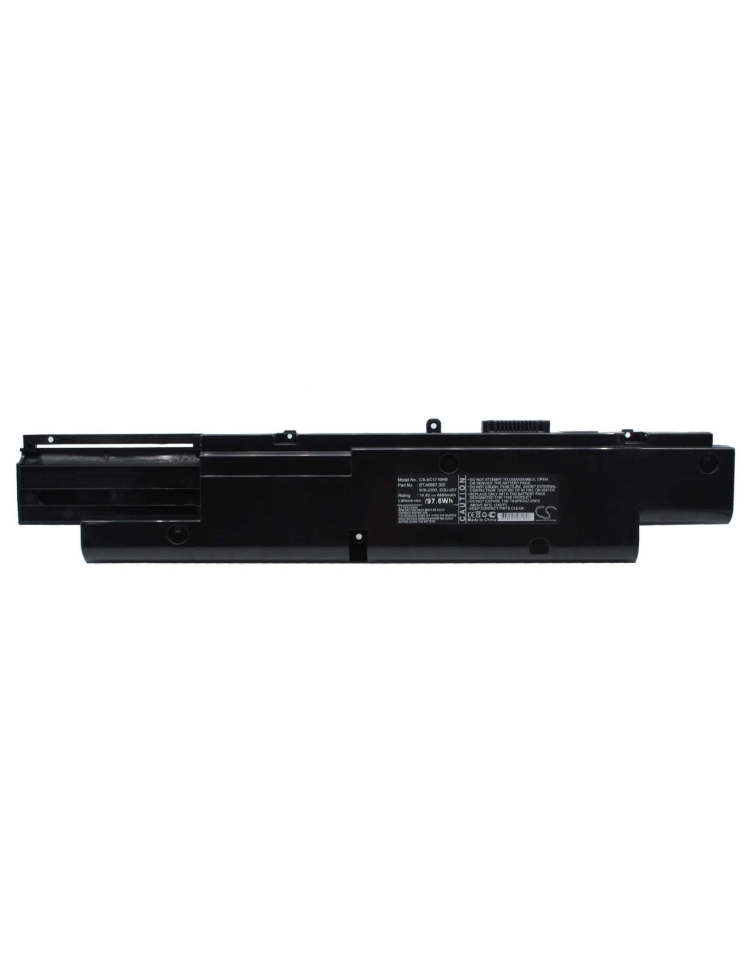 Black Battery for Acer Aspire 1700, Aspire 1710 14.4V, 6600mAh - 95.04Wh