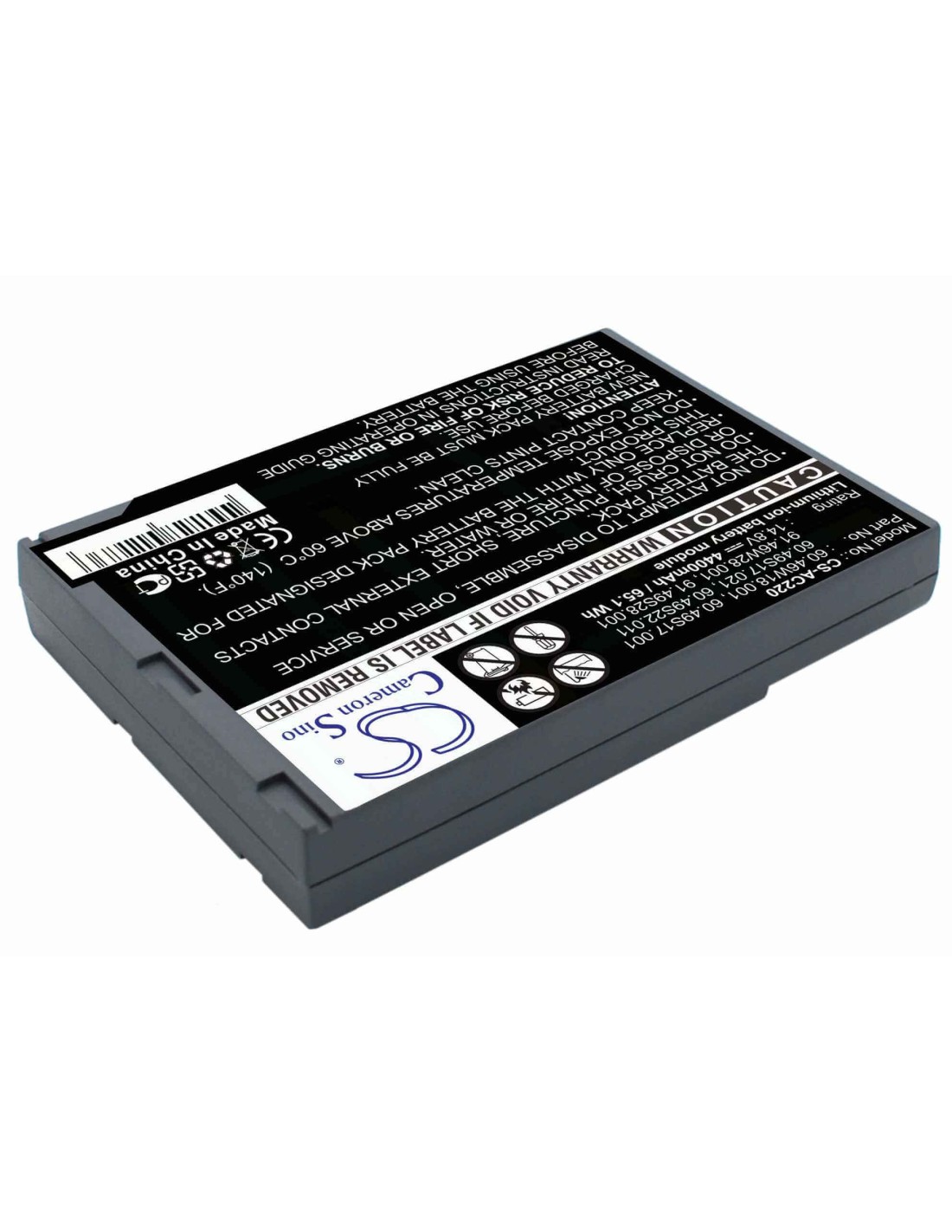 Grey Battery for Acer Travelmate 220, Travelmate 222, Travelmate 234 14.8V, 4400mAh - 65.12Wh