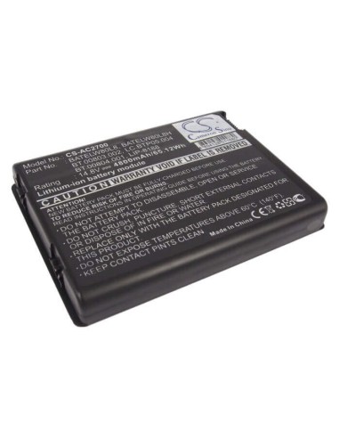 Black Battery for Acer Travelmate 2200, Travelmat 2700, Aspire 1670 14.8V, 4800mAh - 71.04Wh