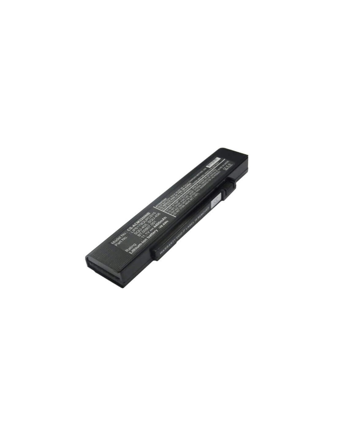 Black Battery for Acer Travelmate 3200, Travelmate 3200xci, Travelmate 3200xmi 11.1V, 4400mAh - 48.84Wh