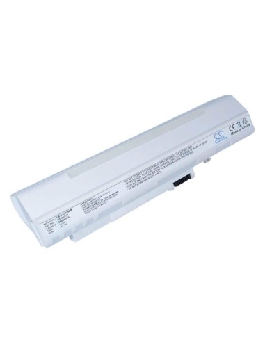 White Battery for Acer Aspire One, Aspire One A110-1295, Aspire One A110-1545 11.1V, 6600mAh - 73.26Wh