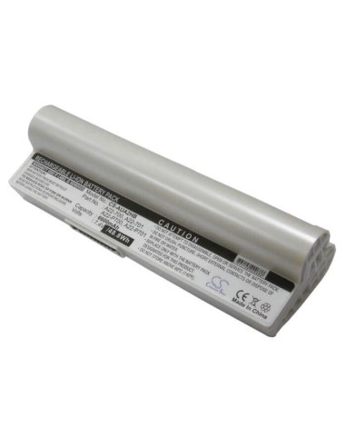 White Battery for Asus Eee Pc 701, Eee Pc 701c, Eee Pc 800 7.4V, 6600mAh - 48.84Wh