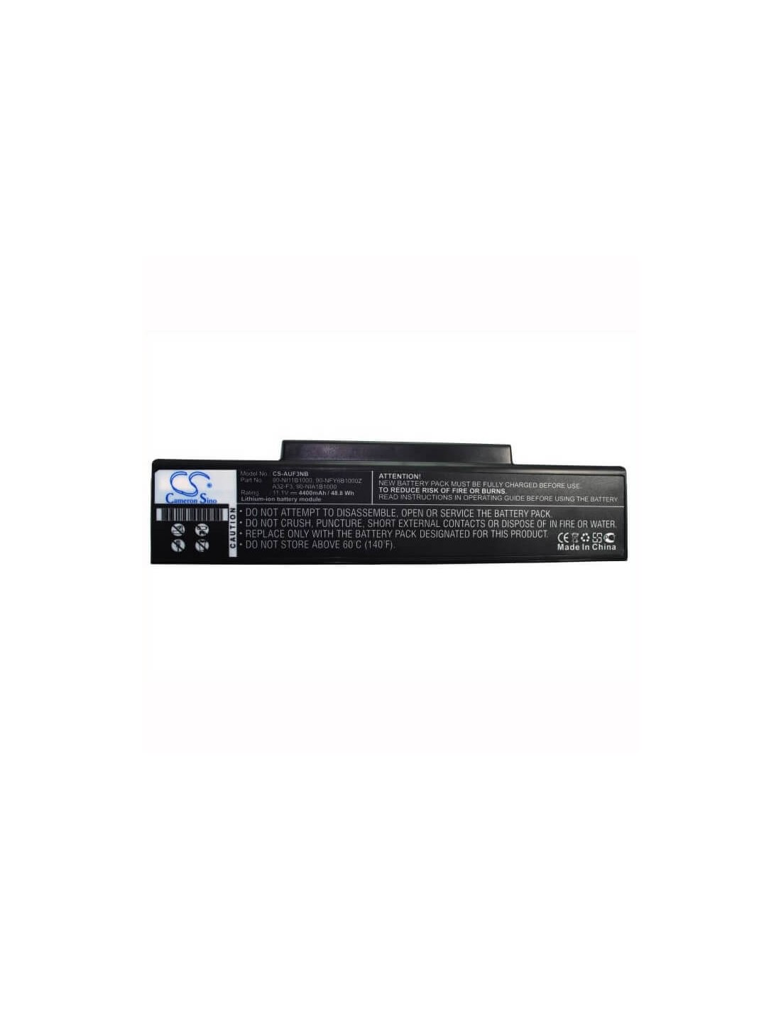 Black Battery for Advent 7093, Qt5500 11.1V, 4400mAh - 48.84Wh