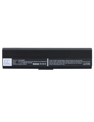 Black Battery for Asus U6, U6s, U6e 11.1V, 4400mAh - 48.84Wh