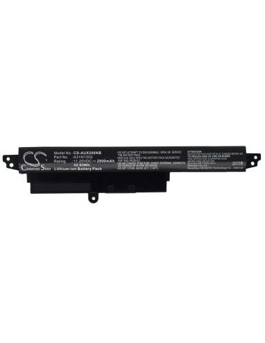 Black Battery for Asus Vivobook X200ca, Vivobook F200ca, Vivobook X200ma 11.25V, 2900mAh - 32.63Wh