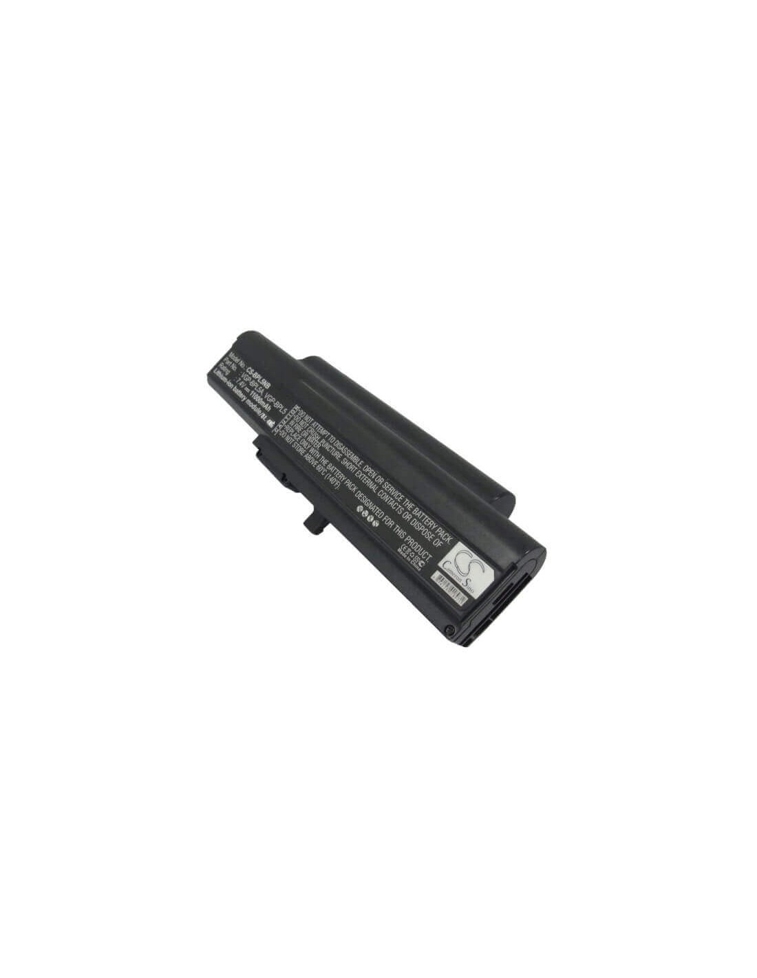 Black Battery for Sony Vaio Vgn-tx56c/w, Vaio Vgn-tx16sp/w, Vaio Vgn-tx2xp/l 7.4V, 11000mAh - 81.40Wh
