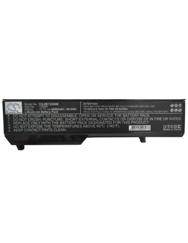 Black Battery for Dell Inspiron 1320, Inspiron 1320n 11.1V, 4400mAh - 48.84Wh