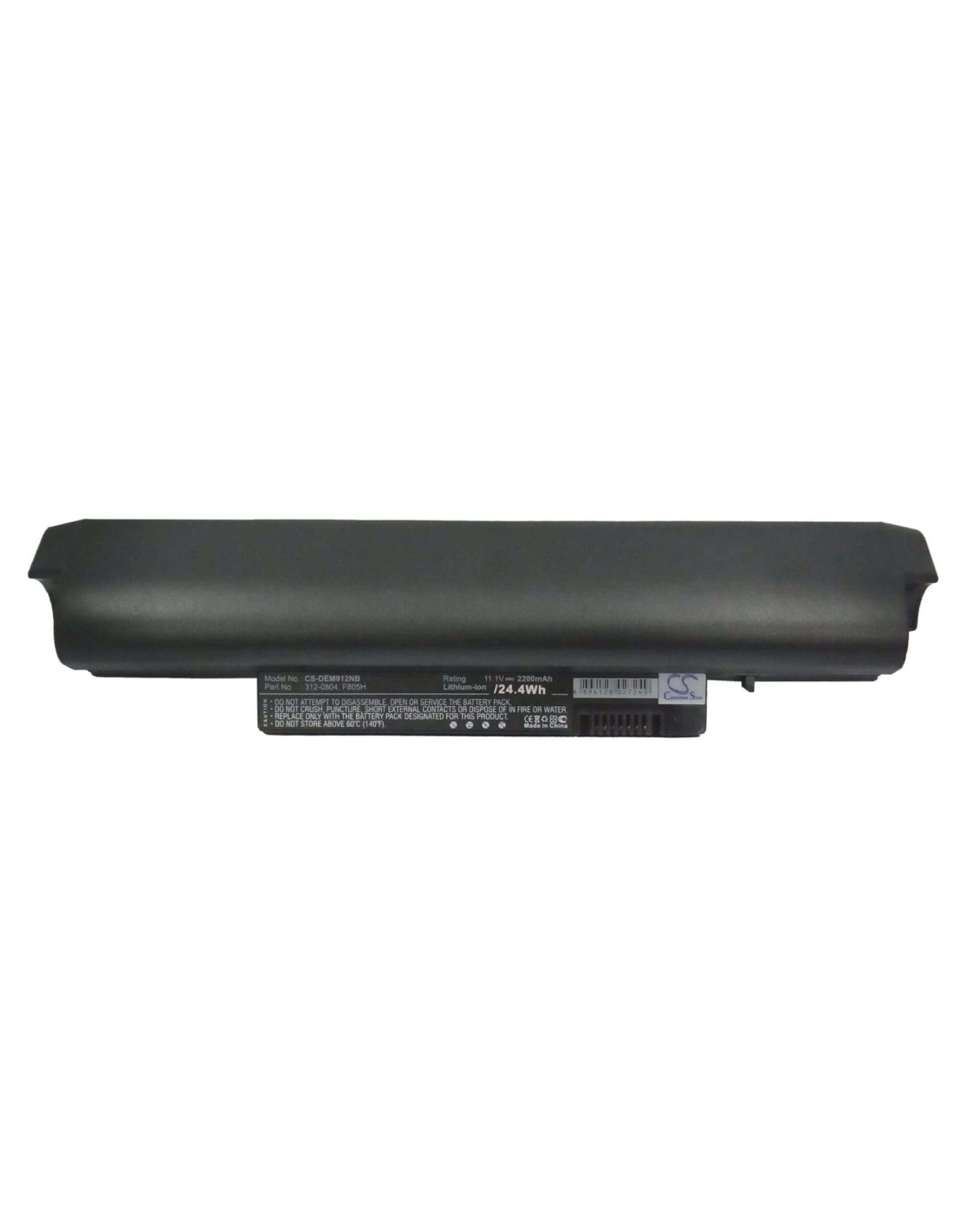 Black Battery for Dell Inspiron Mini 12, Inspiron 1210 11.1V, 2200mAh - 24.42Wh