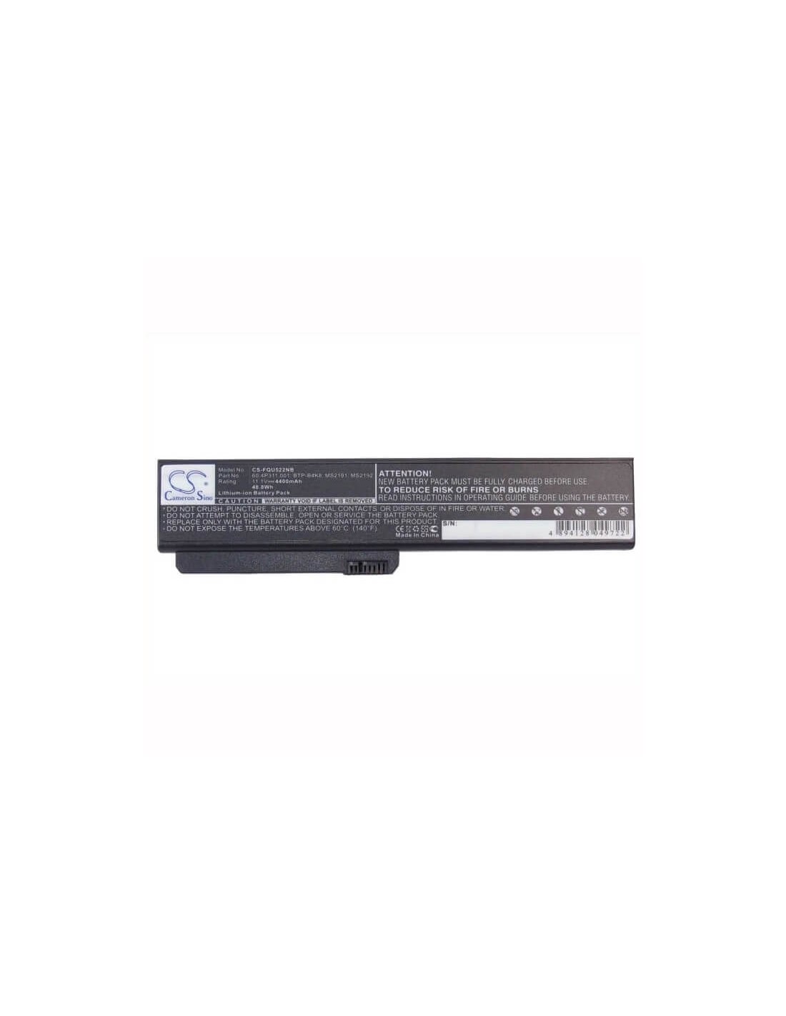 Black Battery for Founder S280, S3100, A210n 11.1V, 4400mAh - 48.84Wh