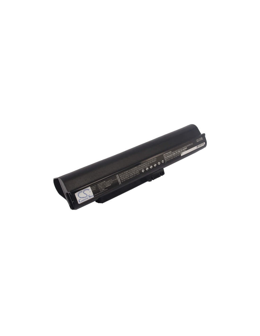 Black Battery for Fujistu Lifebook M2010, Lifebook M2011, Fmv-biblo Loox M/d10 10.8V, 6600mAh - 71.28Wh