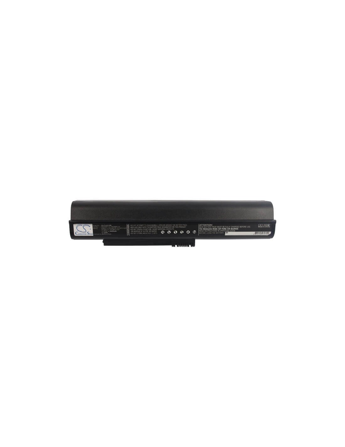 Black Battery for Fujistu Lifebook M2010, Lifebook M2011, Fmv-biblo Loox M/d10 10.8V, 6600mAh - 71.28Wh