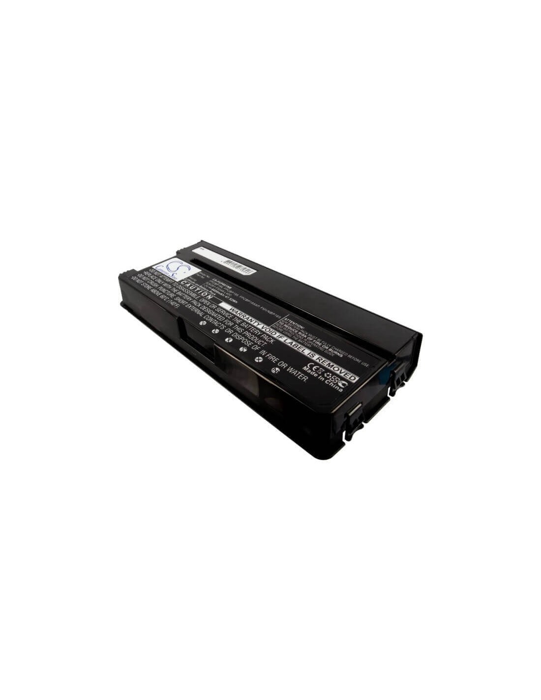 Black Battery for Fujitsu Lifebook P8010, Lifebook P8020 7.2V, 6600mAh - 47.52Wh