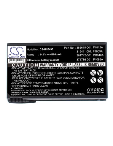 Grey Battery for Compaq Presario 2120us-de598a, Presario 2537ea-dk776a, Presario 2127ea-dg327a 14.8V, 4400mAh - 65.12Wh