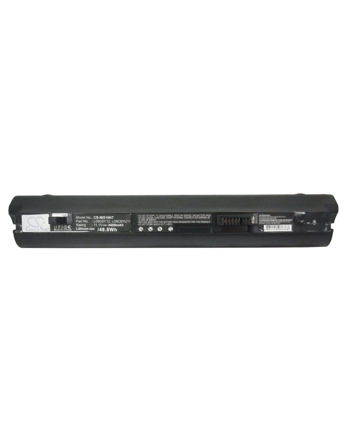Black Battery for Lenovo Ideapad S10-2, Ideapad S10-2 20027, Ideapad S10-2 2957 11.1V, 4400mAh - 48.84Wh