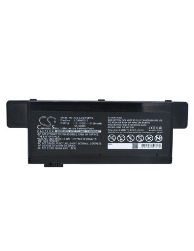 Black Battery for Lenovo Ideapad U150, Ideapad U150-6909, Ideapad U150-6909hfj 11.1V, 5100mAh - 56.61Wh