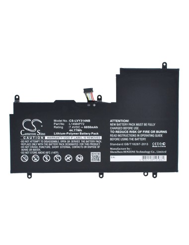 Black Battery for Lenovo Yoga 3 14 7.4V, 6050mAh - 44.77Wh