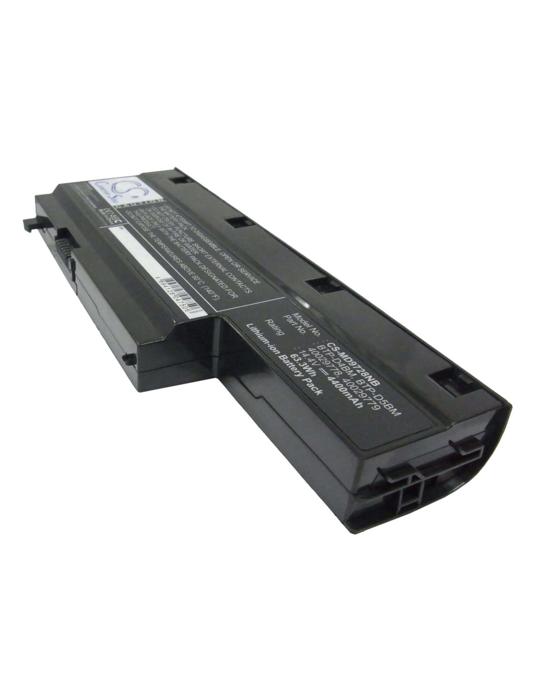Black Battery for Medion Md97860, Md97288, Md97447 14.4V, 4400mAh - 63.36Wh