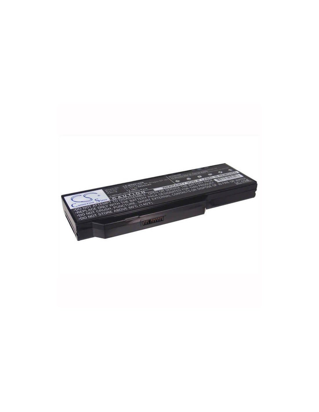 Black Battery for Medion Mim2070, Mim2240, Mim2270 11.1V, 6600mAh - 73.26Wh