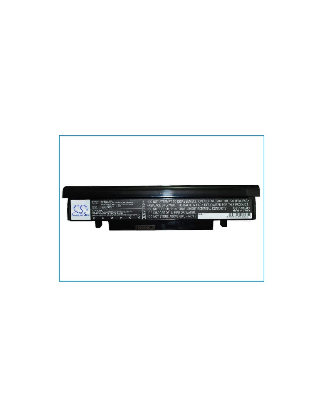 Black Battery for Samsung Np-nc110, Np-nc210, Nc110 7.4V, 6600mAh - 48.84Wh
