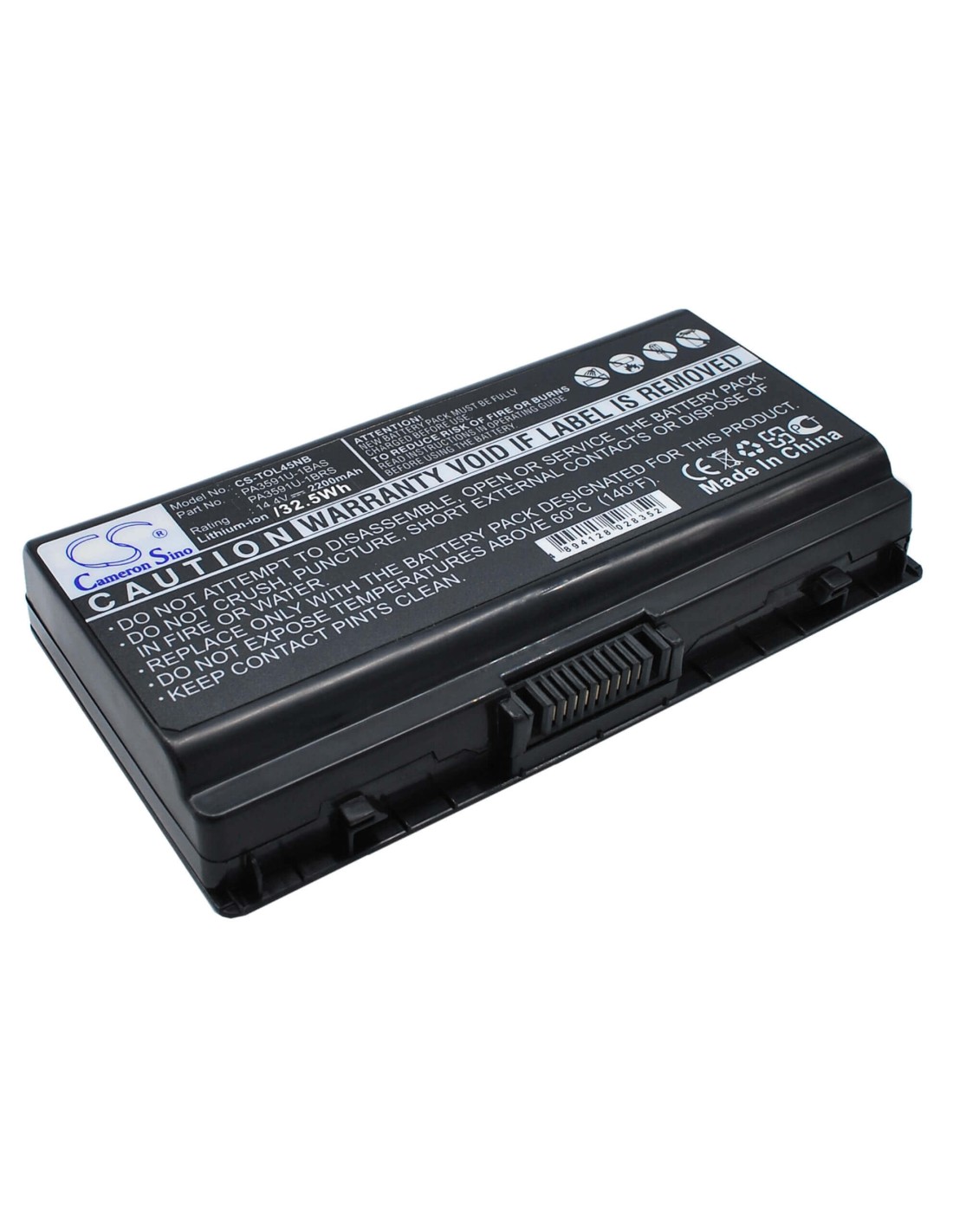 Black Battery for Toshiba Equium L40-10u, Equium L40-14i, Equium L40-156 14.4V, 2200mAh - 31.68Wh