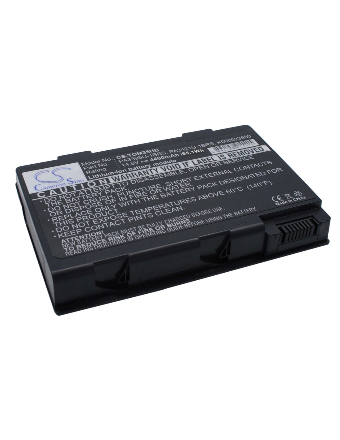 Black Battery for Toshiba Satellite M30x, Satellite M30x-104, Satellite M30x-105 14.8V, 4400mAh - 65.12Wh