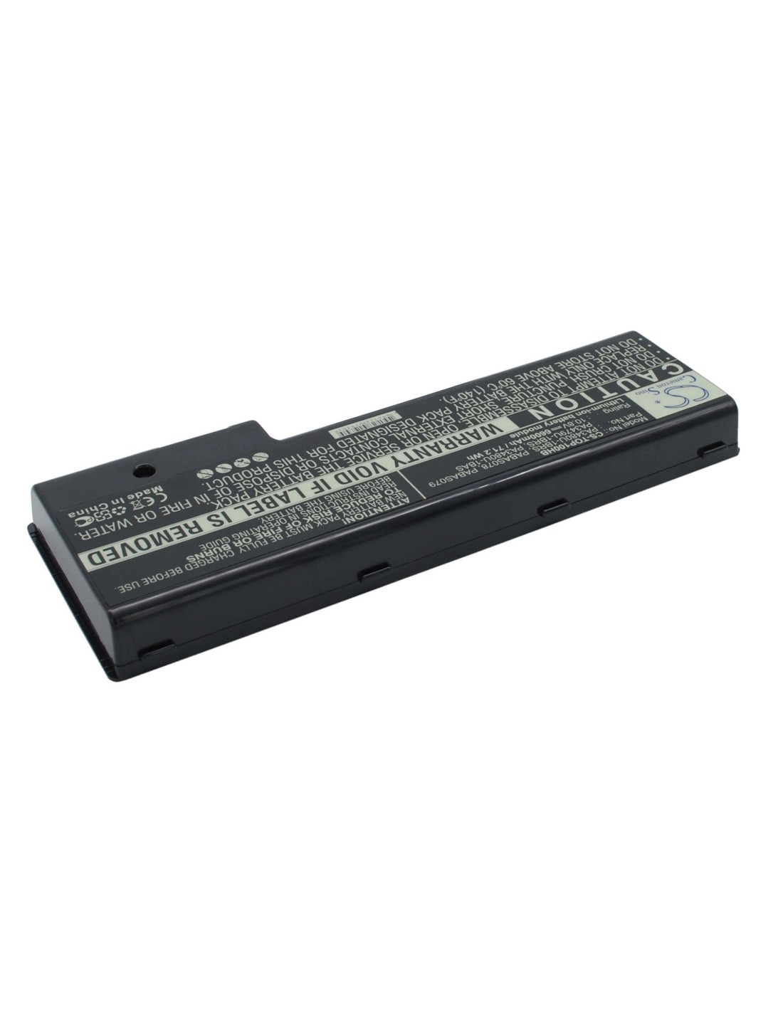 Black Battery for Toshiba Satellite P100-115, Satellite P100-352, Satellite P105-s6124 10.8V, 6600mAh - 71.28Wh